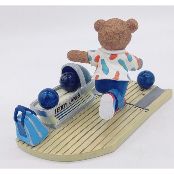 Teddy Lanes Collection Figure Faithful Fuzzies ALL In Delivery Bowling Bowl Cute - Picture 3 of 14